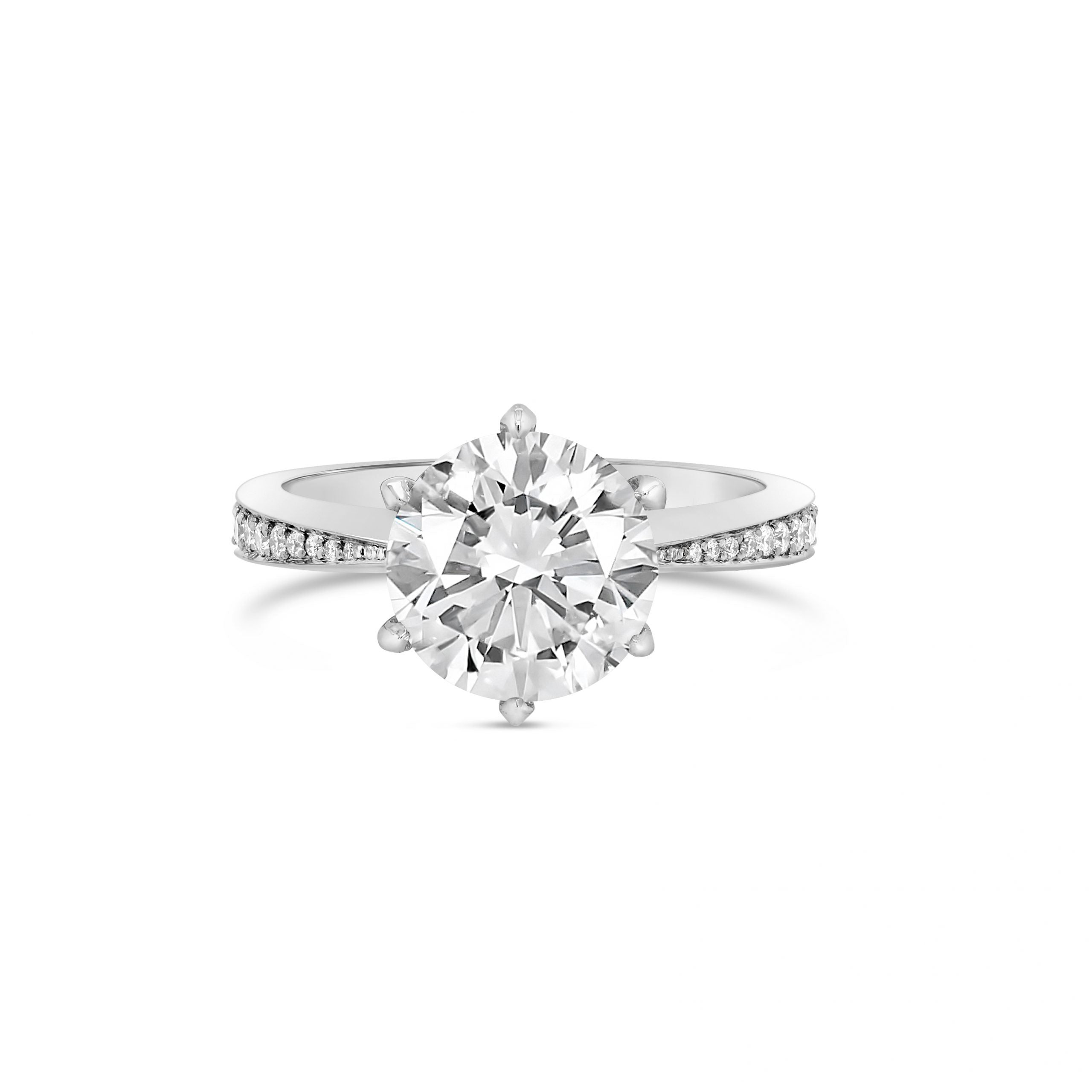 1.50ct ROUND CUT IN WHITE GOLD RING