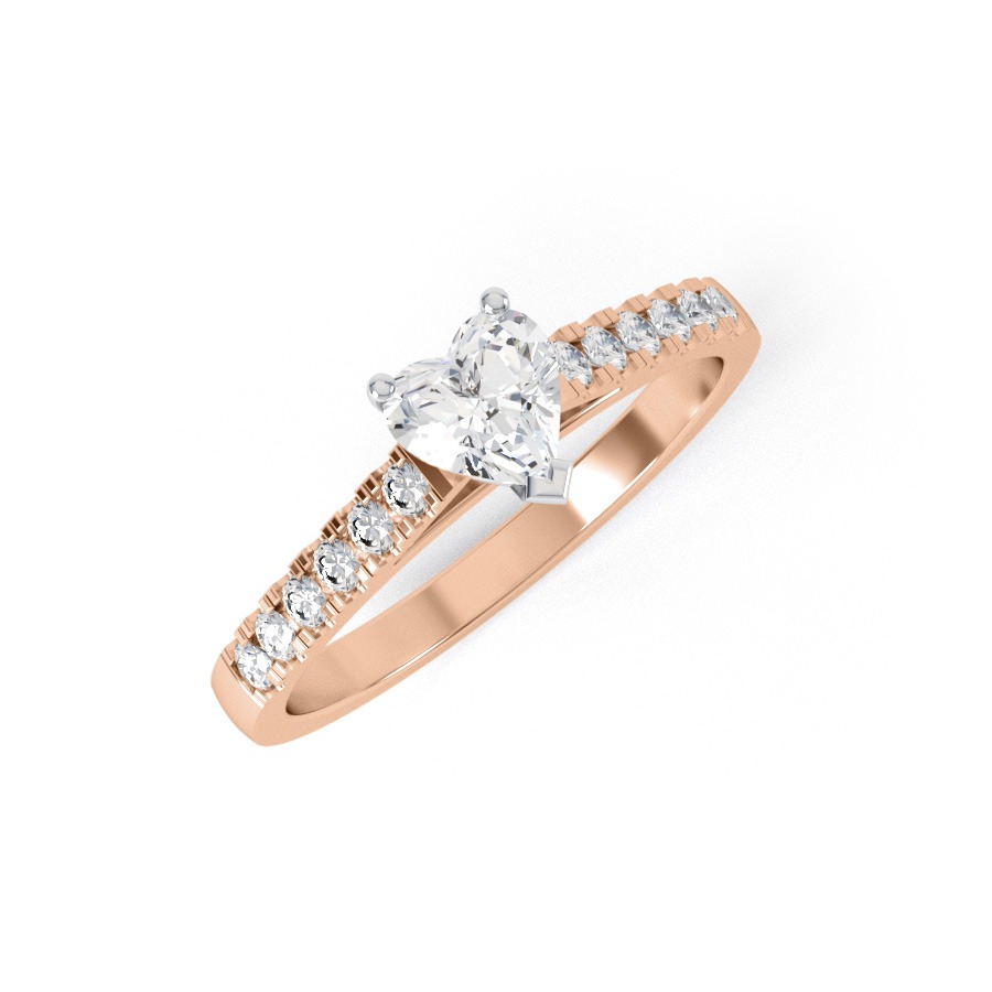 Heart_Shaped_Engineered_Diamond_Ring_with_Straight_Claw_Shoulder_Rose_Gold_Ring_Photo