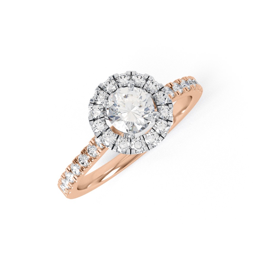 Sleek_Halo_Shoulder_Set_Diamond_Engagement_Rose_Gold_Ring_Photo